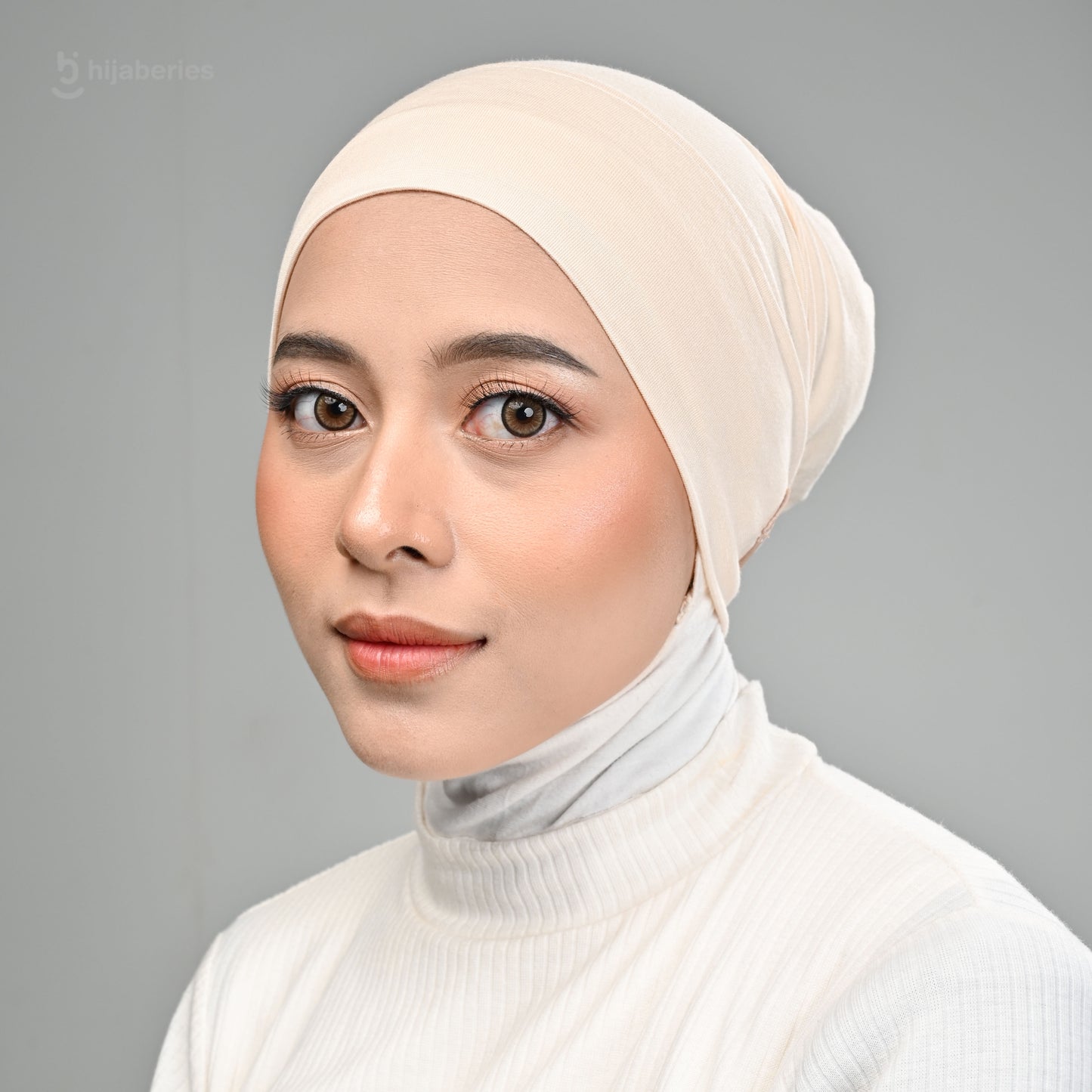 Inner Hijab Arab Karet - Biscuit