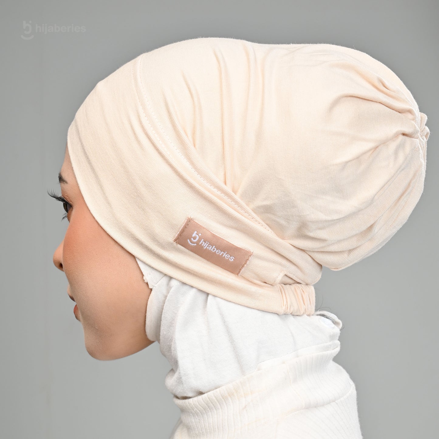 Inner Hijab Arab Karet - Biscuit
