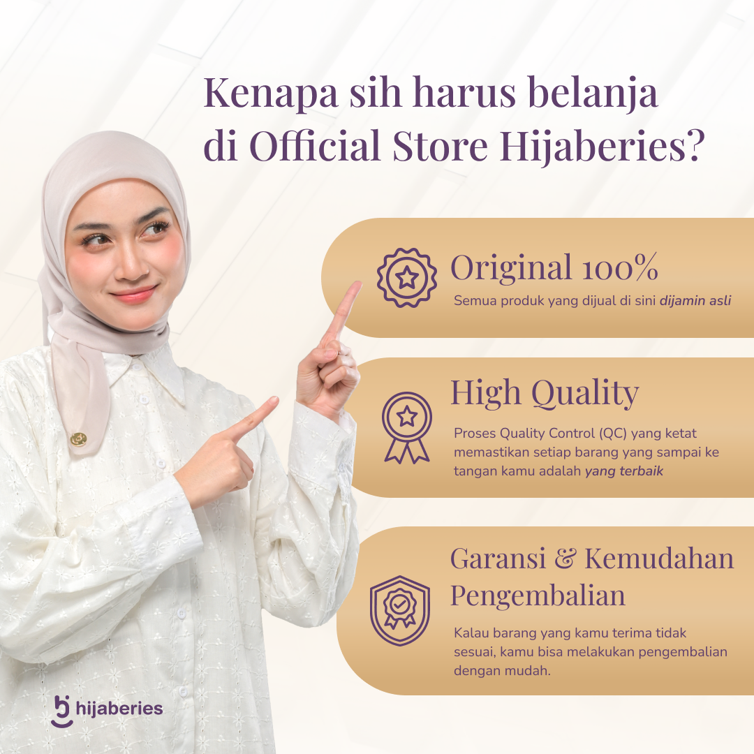Kesa Tencel Pashmina Kaos Hijaberies - Broken White