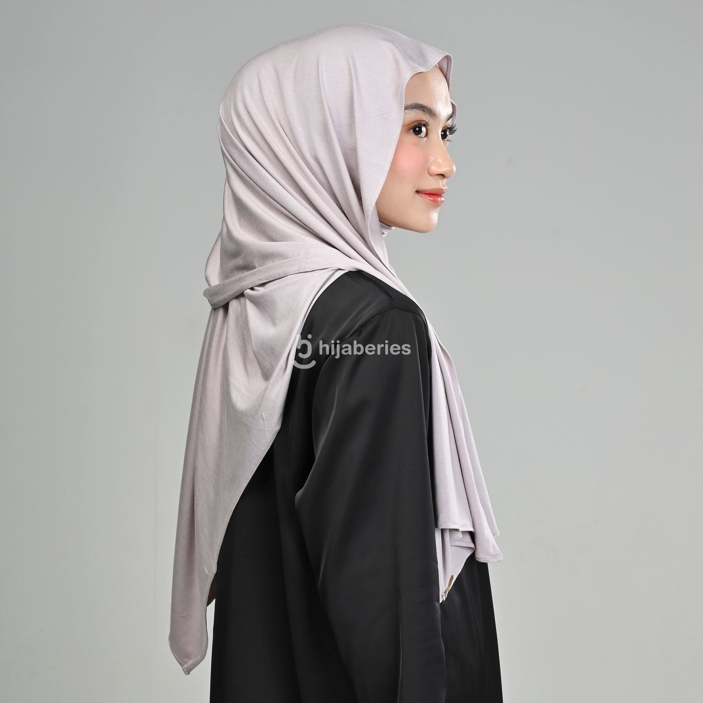 Kesa Tencel Pashmina Kaos Hijaberies - Biscuit