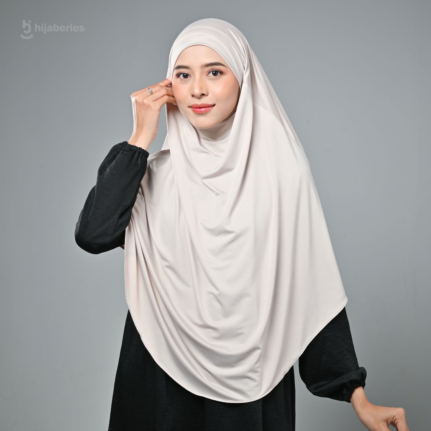 French Khimar Reguler - Ivory