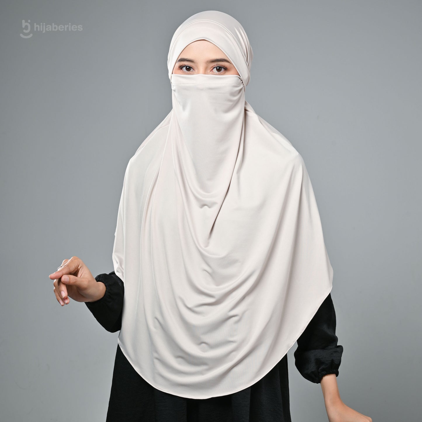 French Khimar Reguler - Ivory