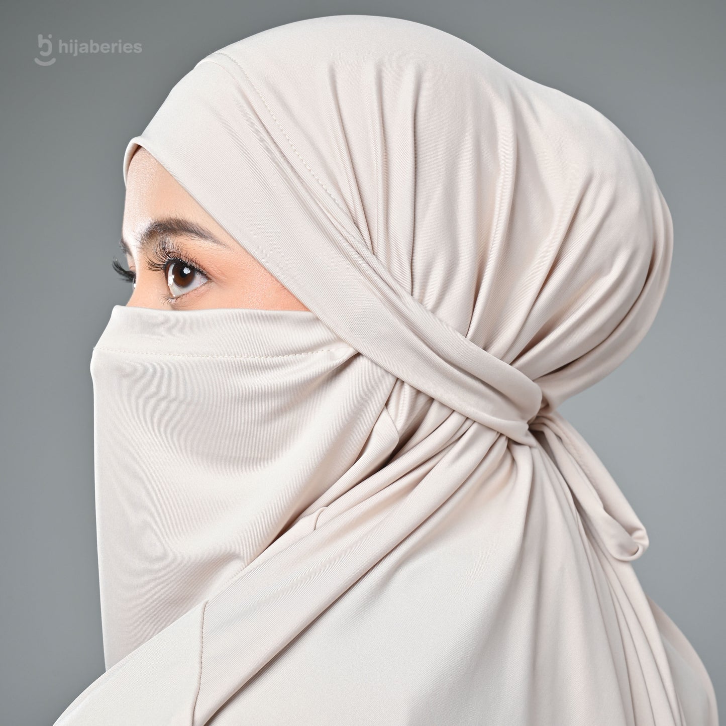 French Khimar Reguler - Ivory