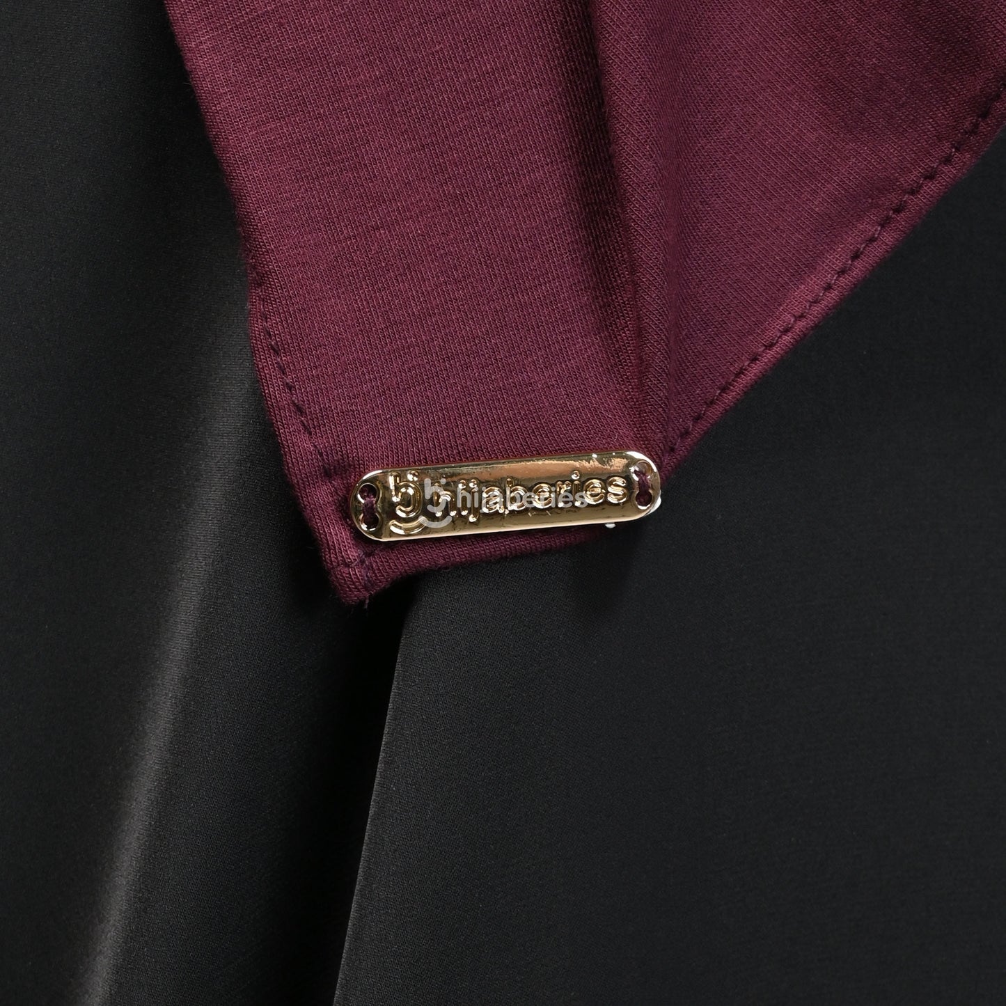 Kesa Tencel Pashmina Kaos Hijaberies - Burgundy