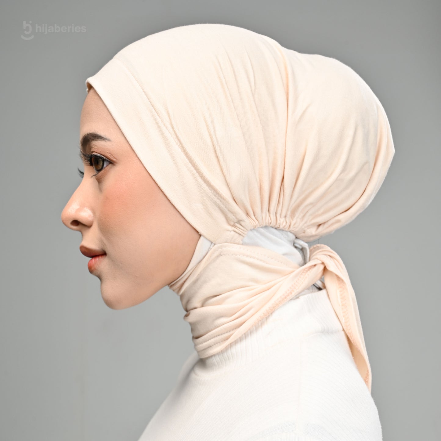 Inner Hijab Ear & Neck Cover Hijaberies - Biscuit