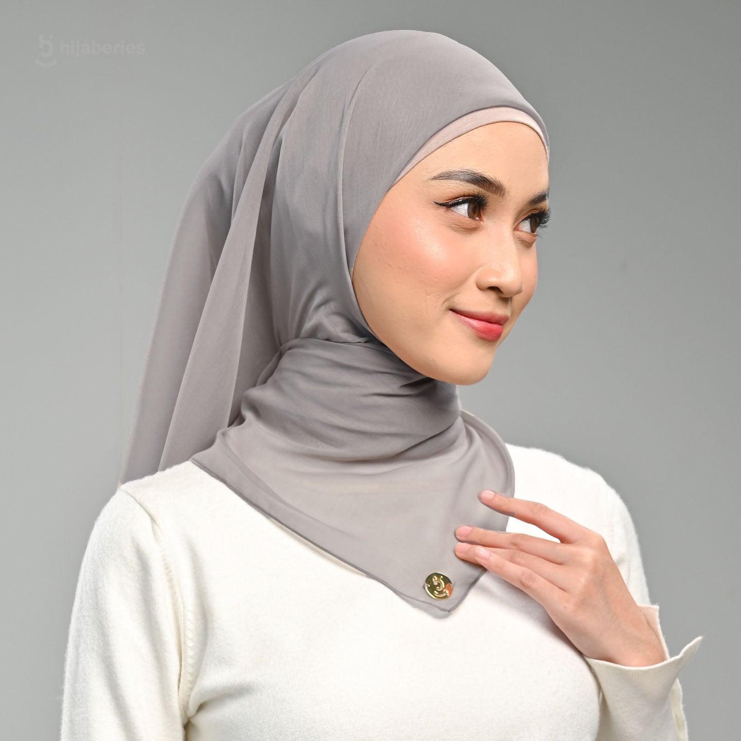 Paris Basic Japan Neci 4 Sisi Hijaberies - V2 Grey