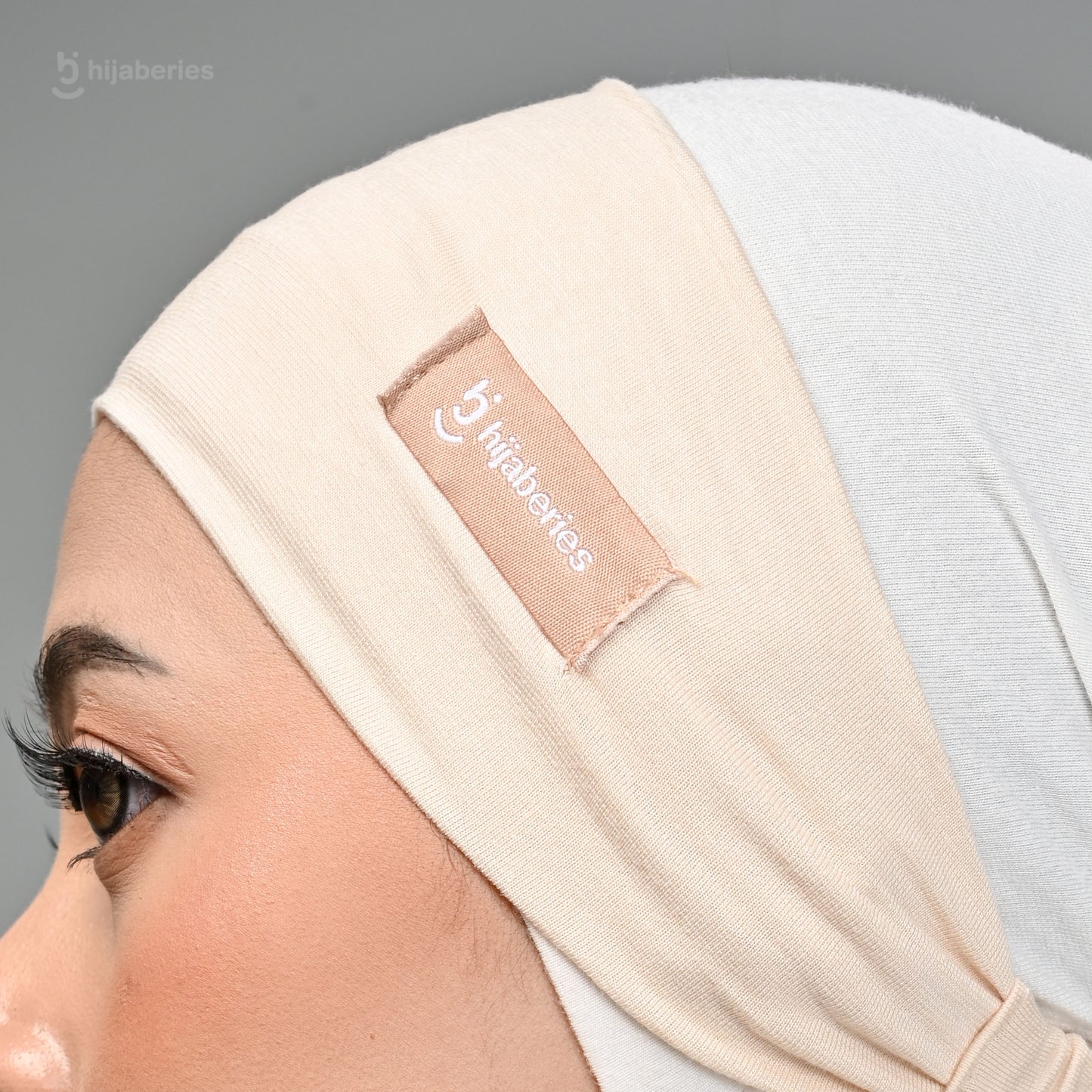 Inner Hijab Bandana Cotton Rayon Hijaberies - Biscuit
