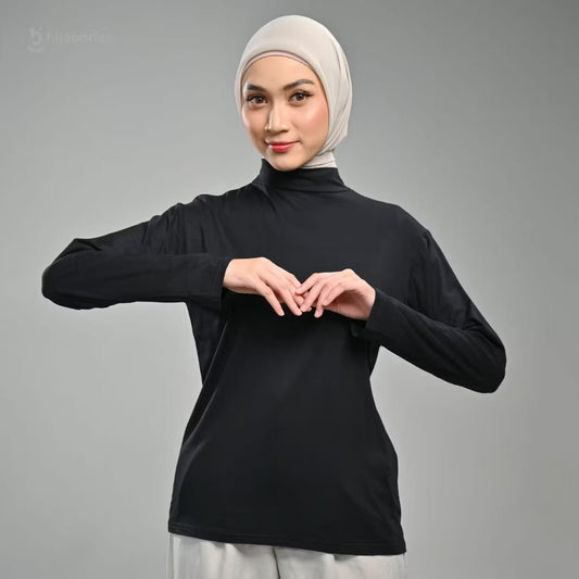 Inner Top Basic Plus Size Hijaberies - Black