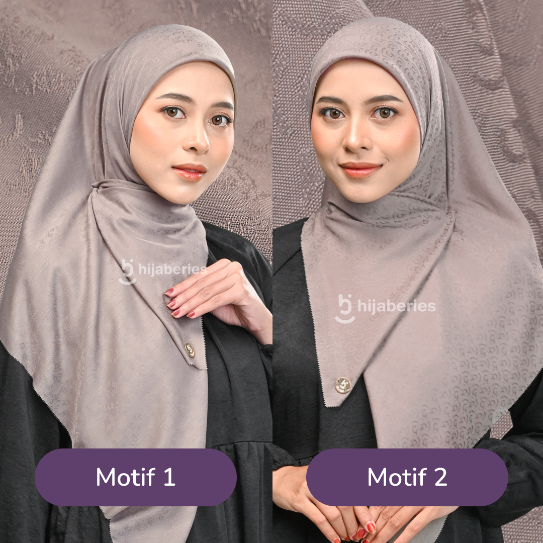 Jacquard Scarf Mono 1 Hijaberies - Oyster