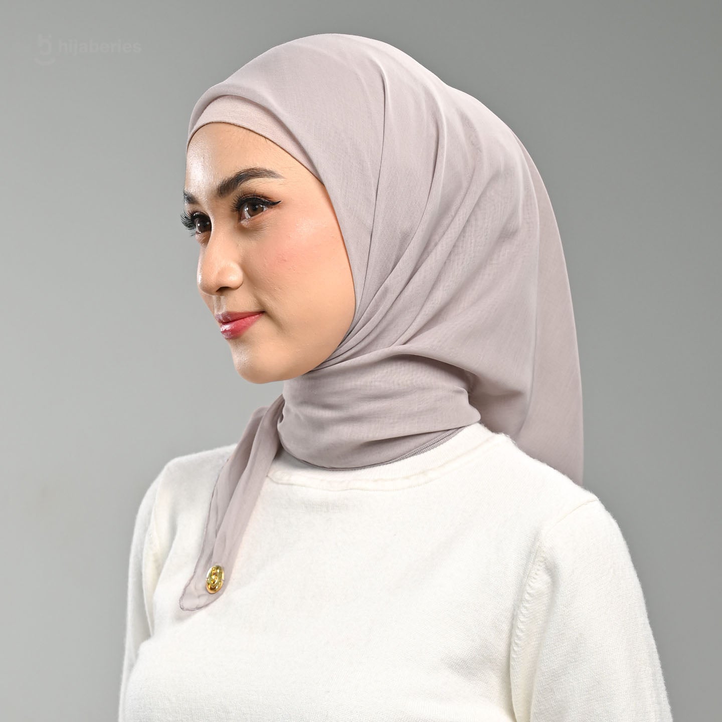 Paris Basic Japan Neci 4 Sisi Hijaberies - V2 Light Grey