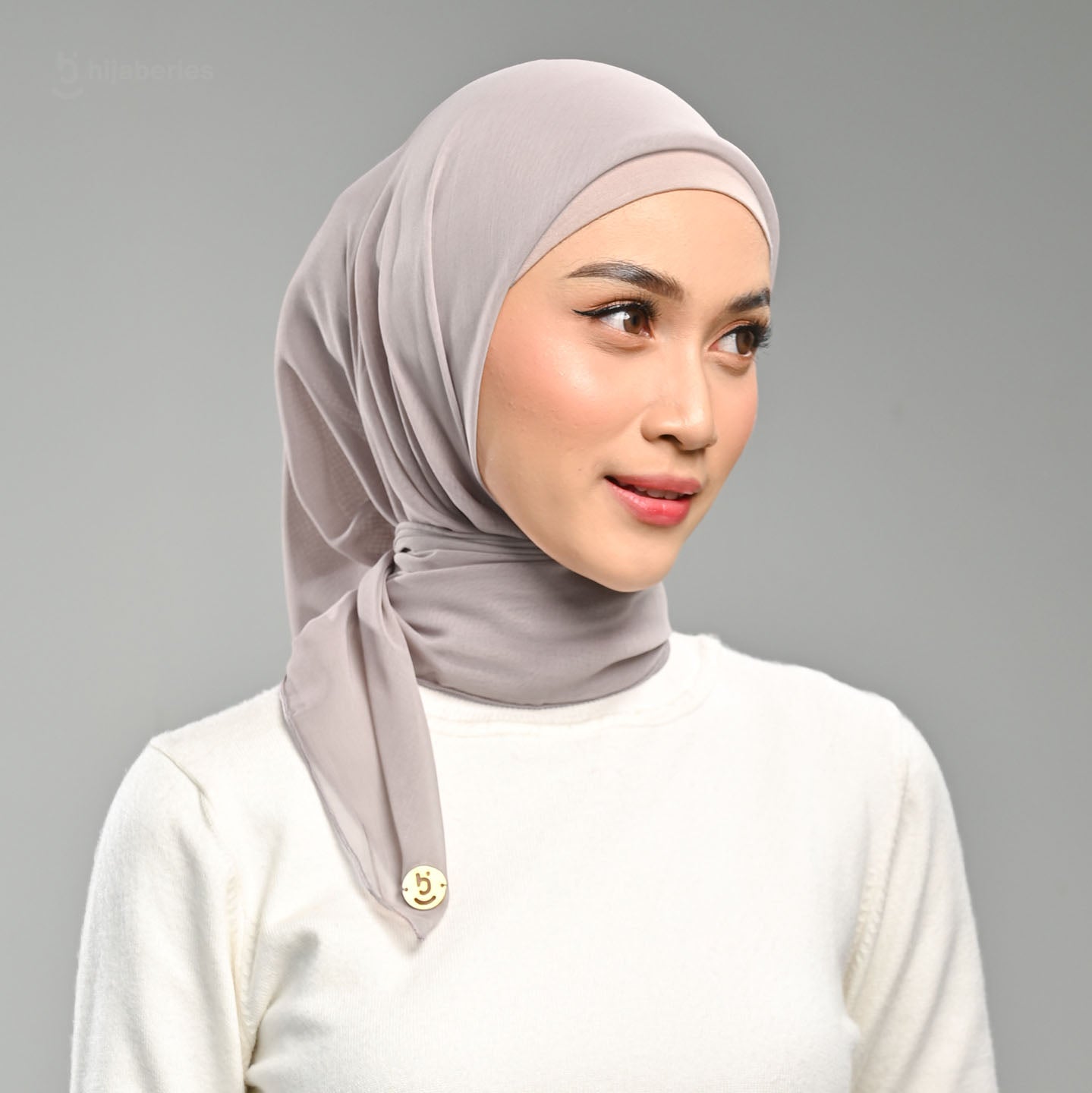 Paris Basic Japan Neci 4 Sisi Hijaberies - V2 Light Grey