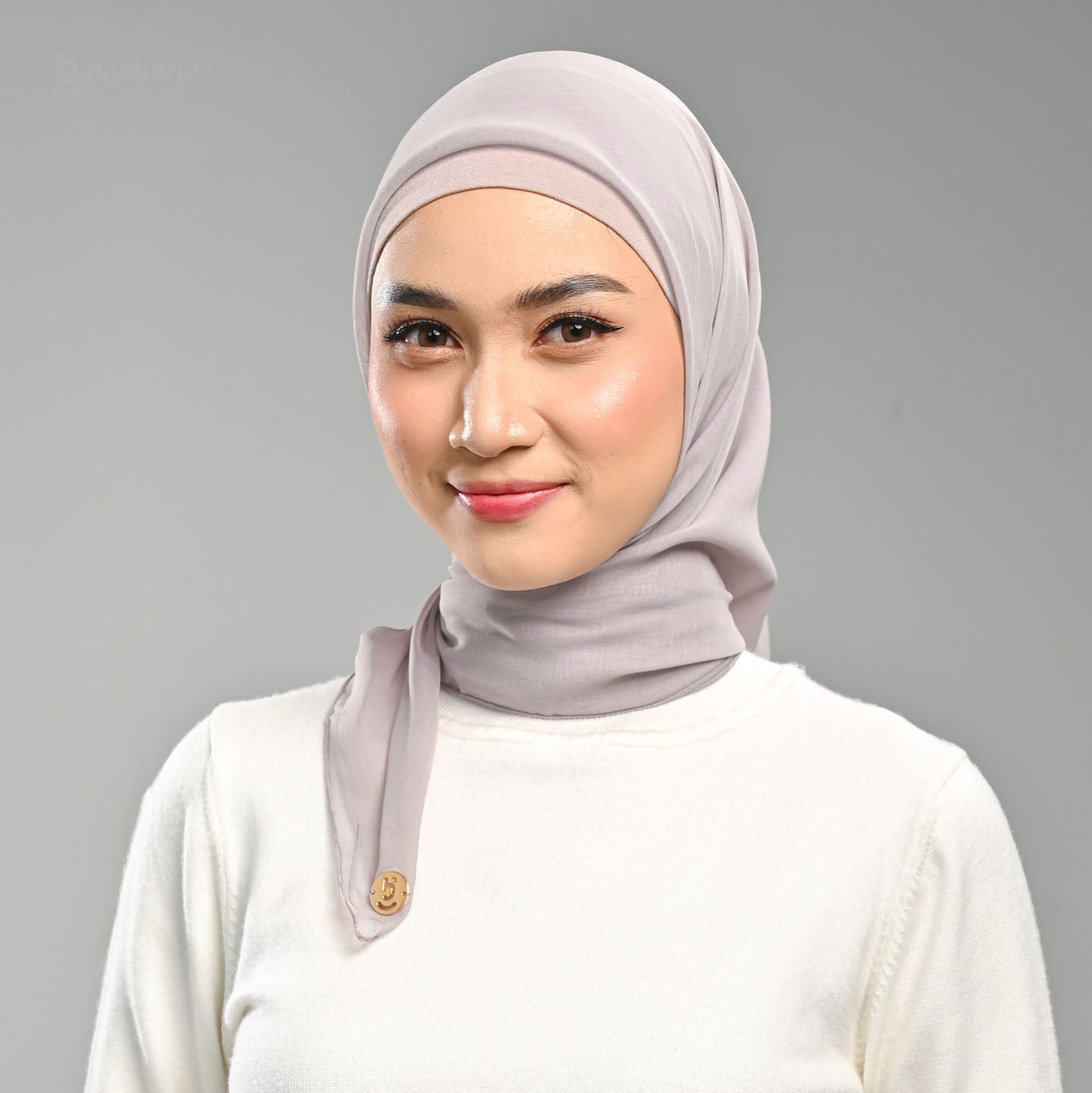 Paris Basic Japan Neci 4 Sisi Hijaberies - V2 Light Grey