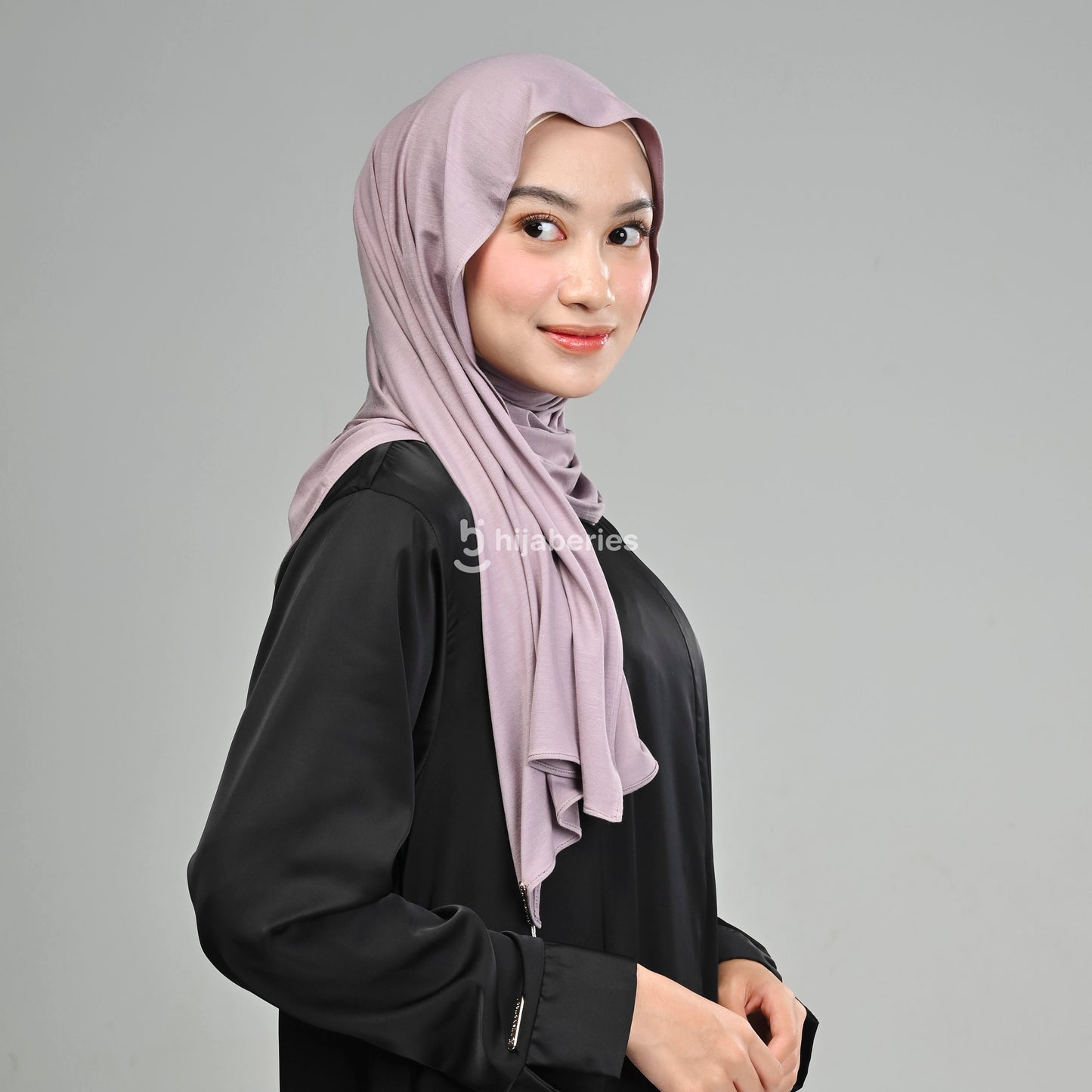 Kesa Tencel Pashmina Kaos Hijaberies - Mauve