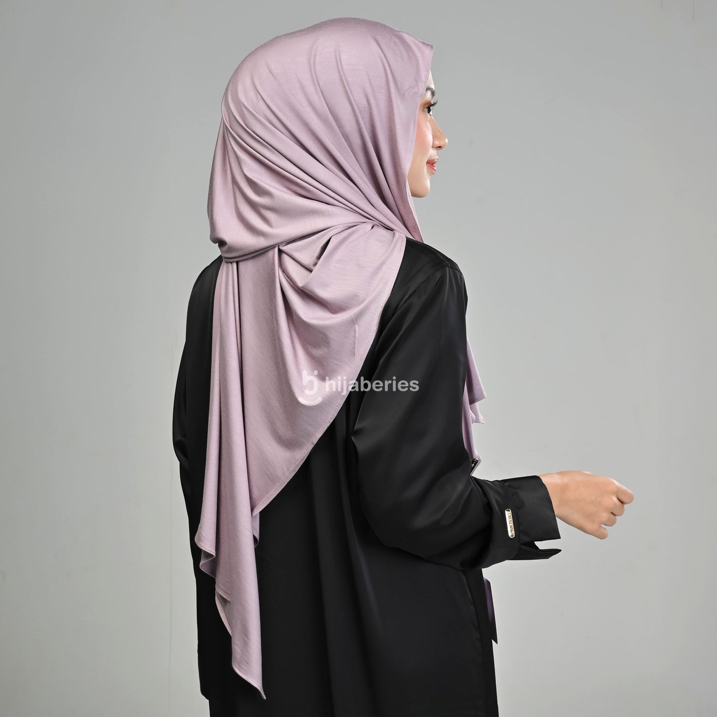 Kesa Tencel Pashmina Kaos Hijaberies - Mauve