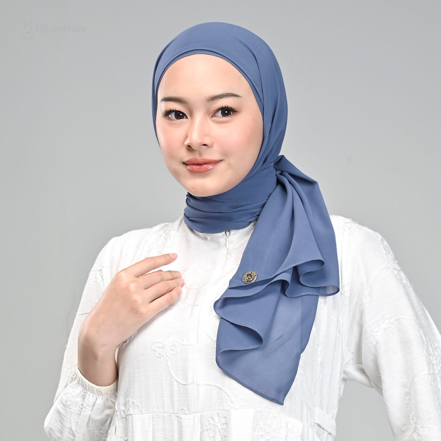 Malaka Pashmina Inner Hijaberies - Denim Blue