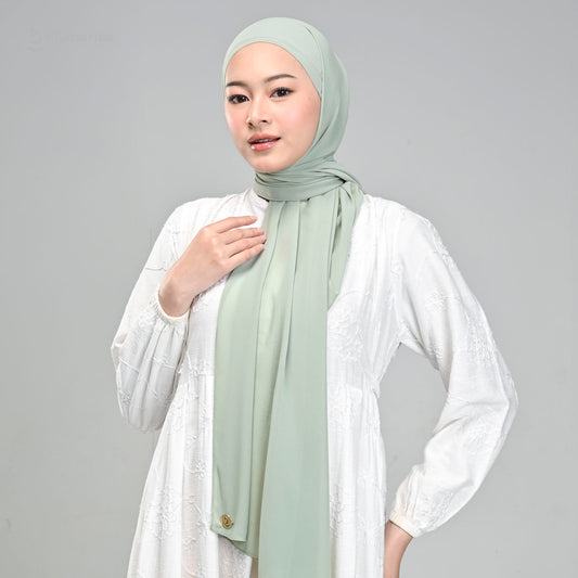 Malaka Pashmina Inner Hijaberies - Sage Green