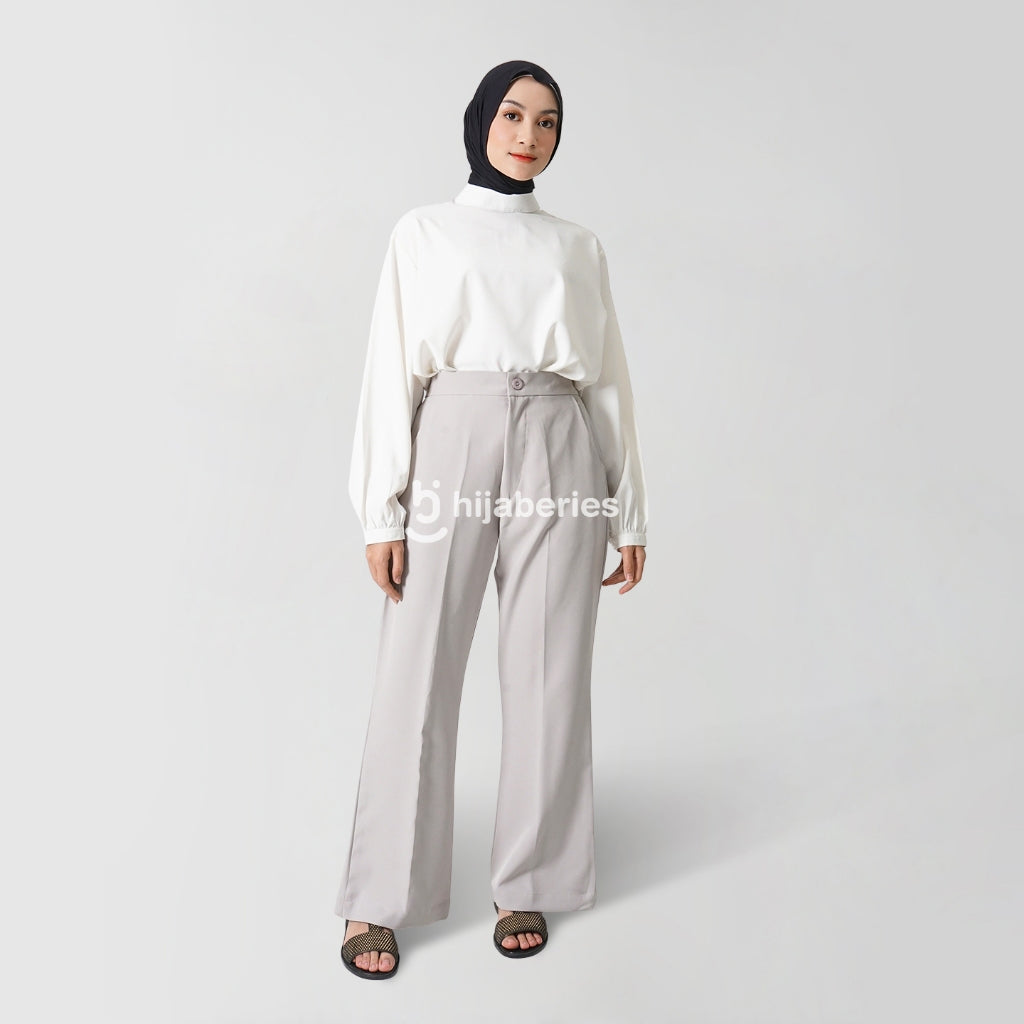 Hijaberies - Flare Pants (Celana Flare Wanita Bahan Polyester Ringan)