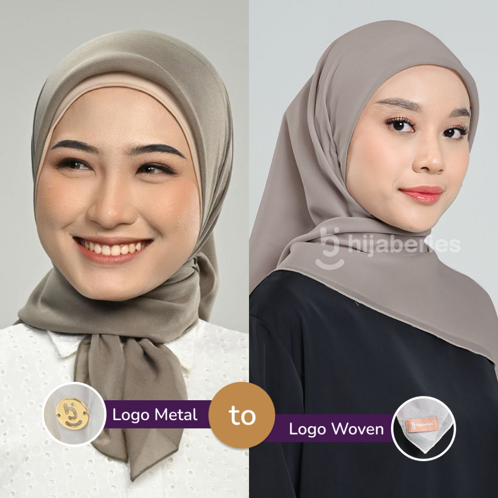 Hijaberies - Pollycotton Premium Nura Square (Kerudung Potton Jahit Tepi dan Neci)