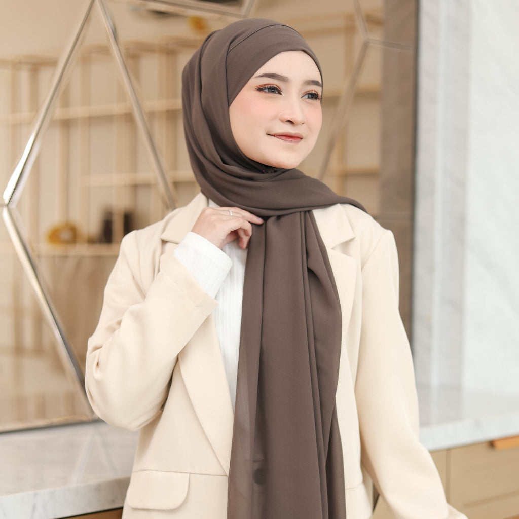 Hijaberies - Jiran Pashmina Instan Tali Malay Looks