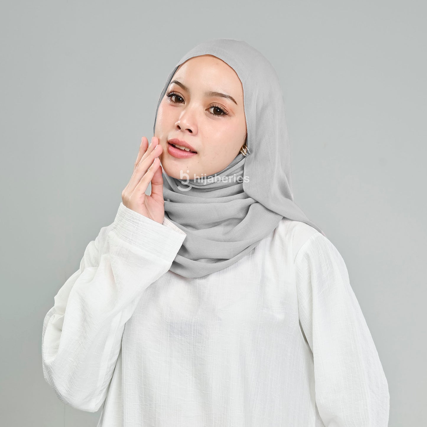 Pashmina Viscose Hijaberies - Light Grey
