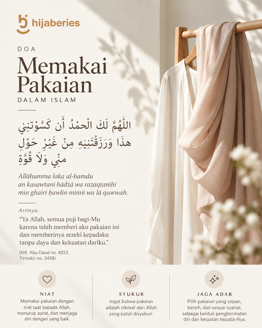 Doa Memakai Pakaian, Pakaian Baru, dan Melepas Pakaian: Arab, Latin, dan Artinya