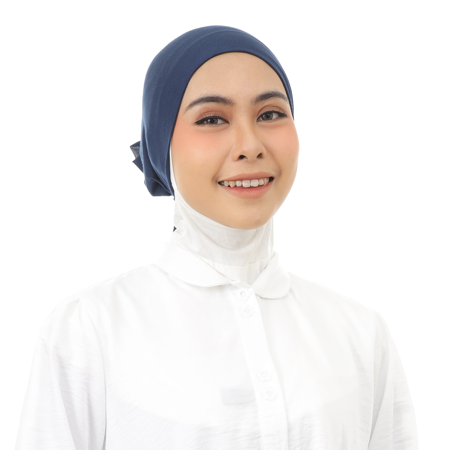 Inner Scrunchie (Ciput Hijab Cepol Bunga) Hijaberies - Navy