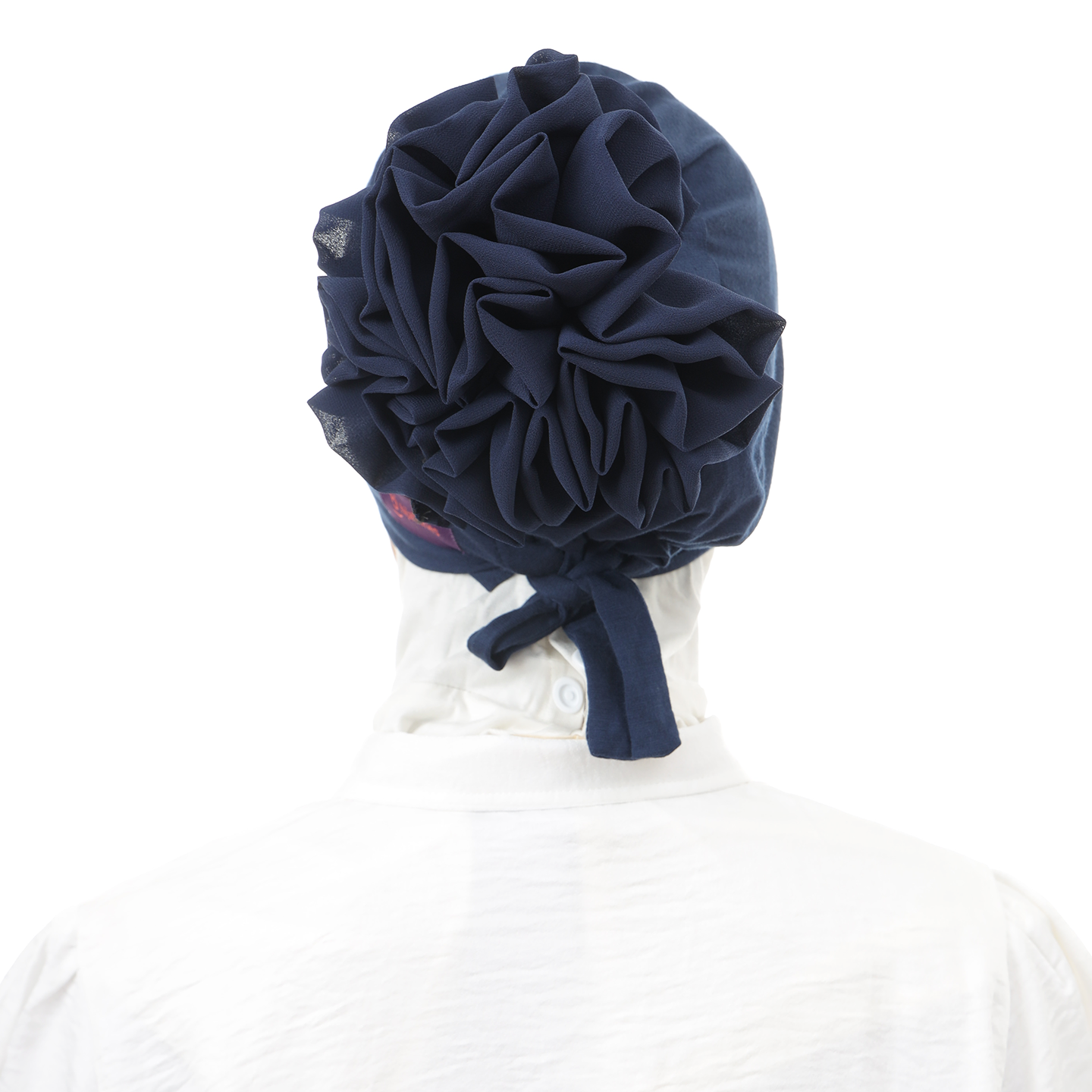 Inner Scrunchie (Ciput Hijab Cepol Bunga) Hijaberies - Navy