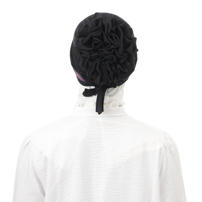 Inner Scrunchie (Ciput Hijab Cepol Bunga) Hijaberies - Black