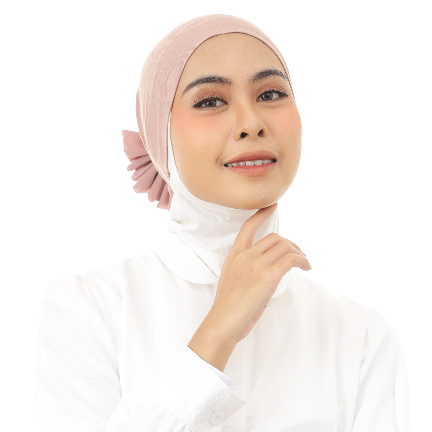 Inner Scrunchie (Ciput Hijab Cepol Bunga) Hijaberies - Mocca