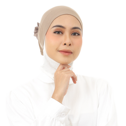 Inner Scrunchie (Ciput Hijab Cepol Bunga) Hijaberies - Khaky