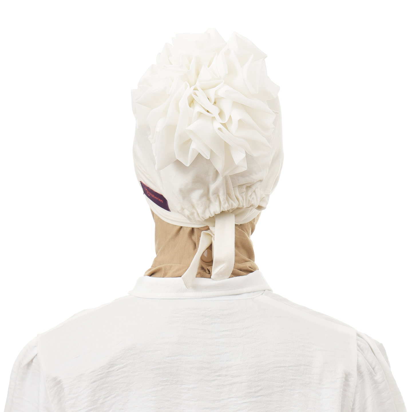 Inner Scrunchie (Ciput Hijab Cepol Bunga) Hijaberies - Broken White