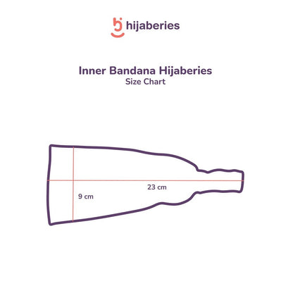 Hijaberies -  Inner Hijab Bandana (Ciput Model Head Band Ringan dan Anti Pusing)