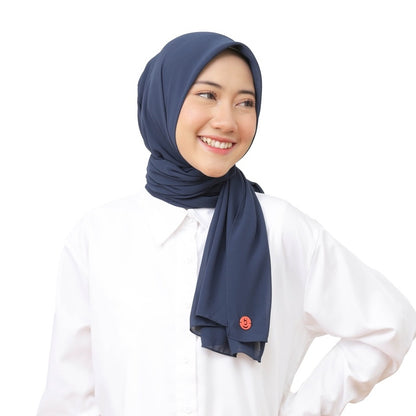 Hijaberies - Kelora Pashmina Square | Pashmina Segi Empat Pola | Muka Tegak | Bahan Babydoll