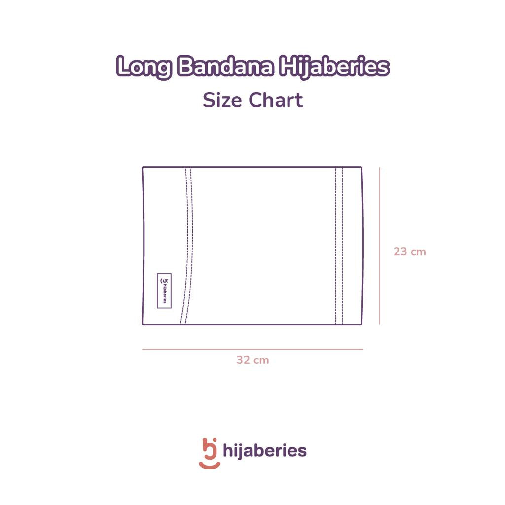 Hijaberies - Inner Long Headband (Ciput Bandana Full Cover area Rambut)