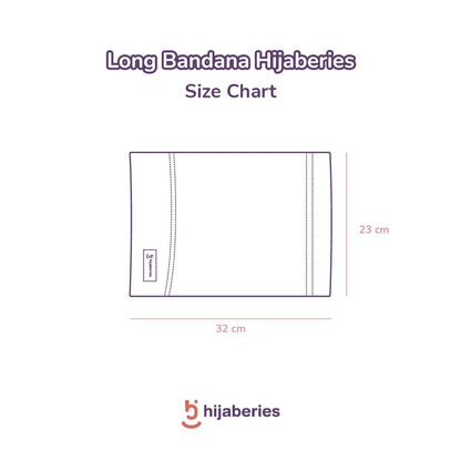 Hijaberies - Inner Long Headband (Ciput Bandana Full Cover area Rambut)