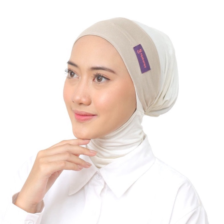Hijaberies -  Inner Hijab Bandana (Ciput Model Head Band Ringan dan Anti Pusing)