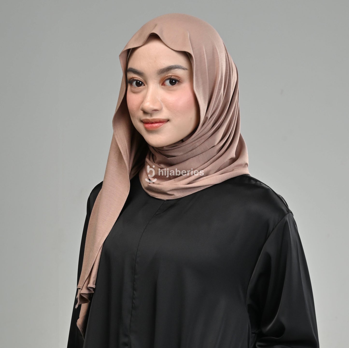 Kesa Tencel Pashmina Kaos Hijaberies - Affogato