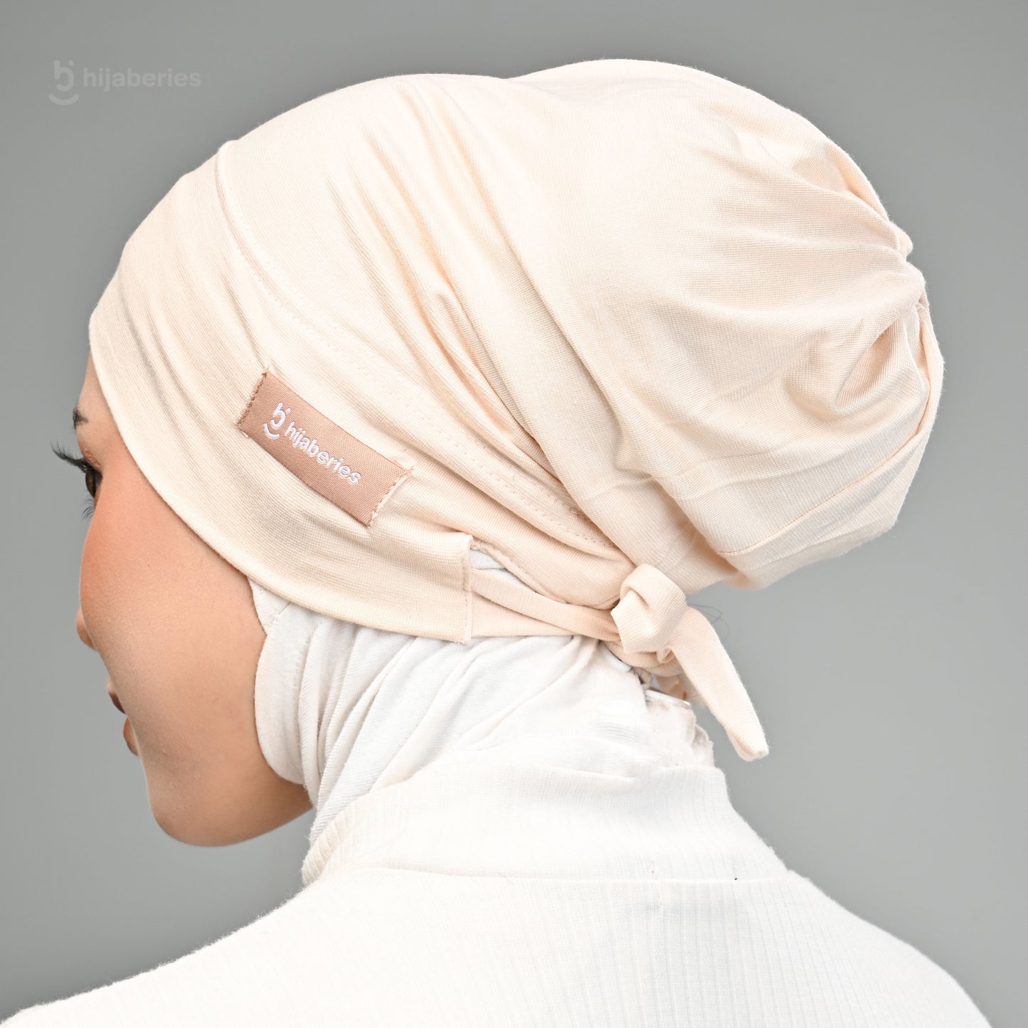 Hijaberies - Inner Hijab Arab (Ciput Arab Model Karet atau Tali Bahan Cotton)
