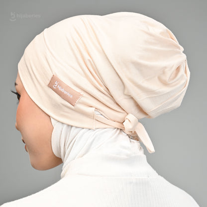 Hijaberies - Inner Hijab Arab (Ciput Arab Model Karet atau Tali Bahan Cotton)