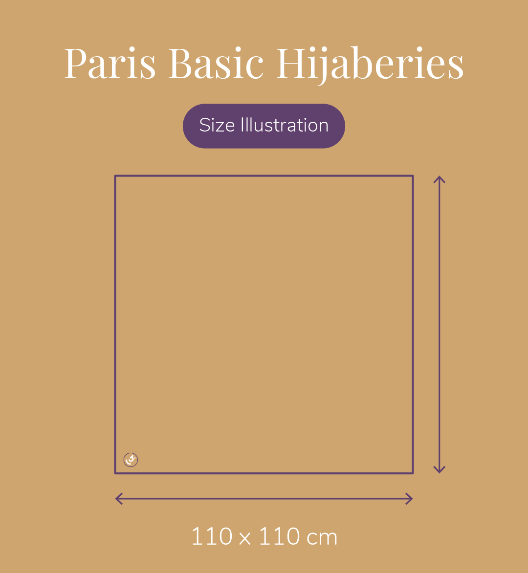 Paris Basic Japan Neci 4 Sisi Hijaberies - Beige