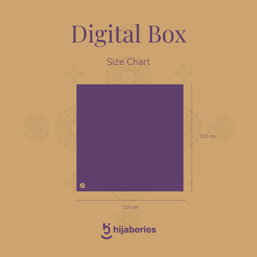 Hijaberies Digital Motif LC Box - Icon (Titanium White )