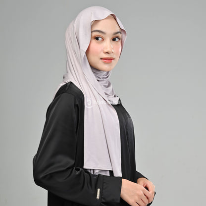 Kesa Tencel Pashmina Kaos Hijaberies - Biscuit