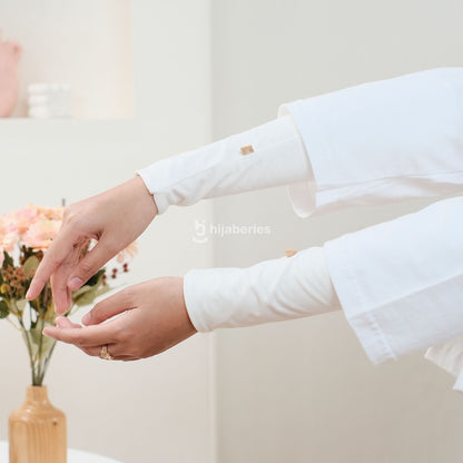 Handsock Basic Rayon Premium Plus Size Hijaberies - Broken White