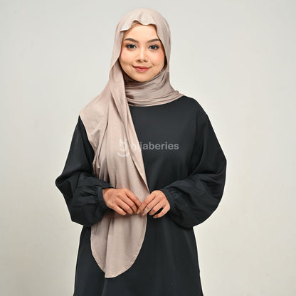 Hijaberies - Pashmina Oval Instan Tencel 3in1  (Pashmina Oval Instan 3in1 Bahan Micro Modal Tencel)