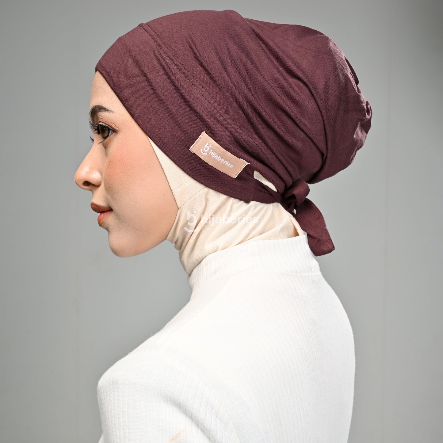 Hijaberies - Inner Hijab Arab (Ciput Arab Model Karet atau Tali Bahan Cotton)