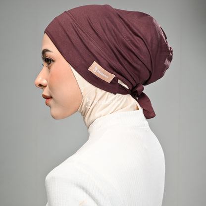 Hijaberies - Inner Hijab Arab (Ciput Arab Model Karet atau Tali Bahan Cotton)