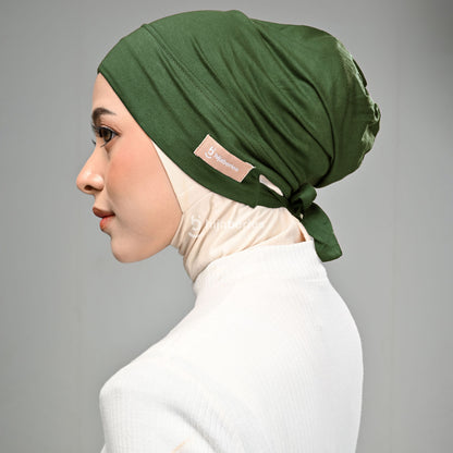 Hijaberies - Inner Hijab Arab (Ciput Arab Model Karet atau Tali Bahan Cotton)