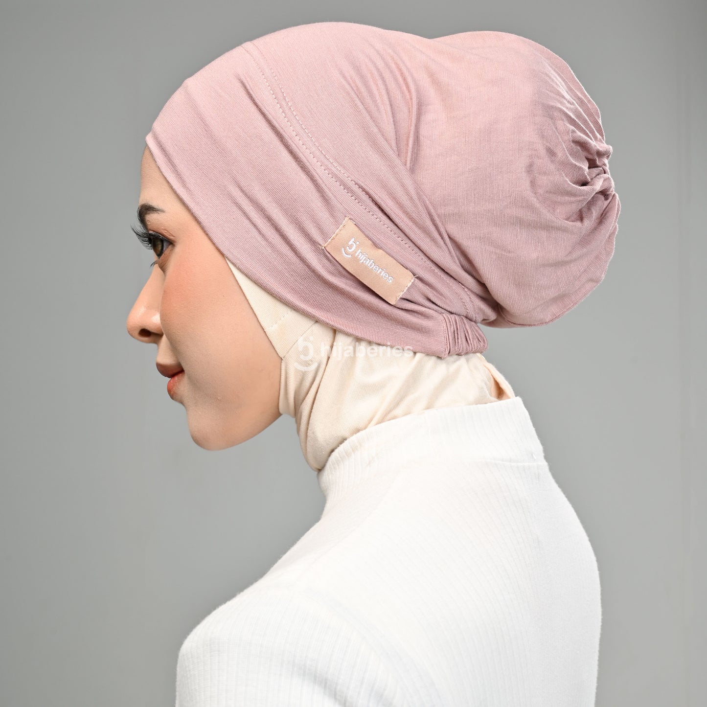 Hijaberies - Inner Hijab Arab (Ciput Arab Model Karet atau Tali Bahan Cotton)