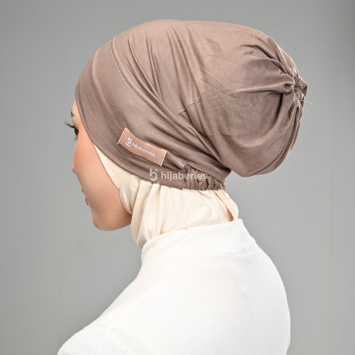 Hijaberies - Inner Hijab Arab (Ciput Arab Model Karet atau Tali Bahan Cotton)