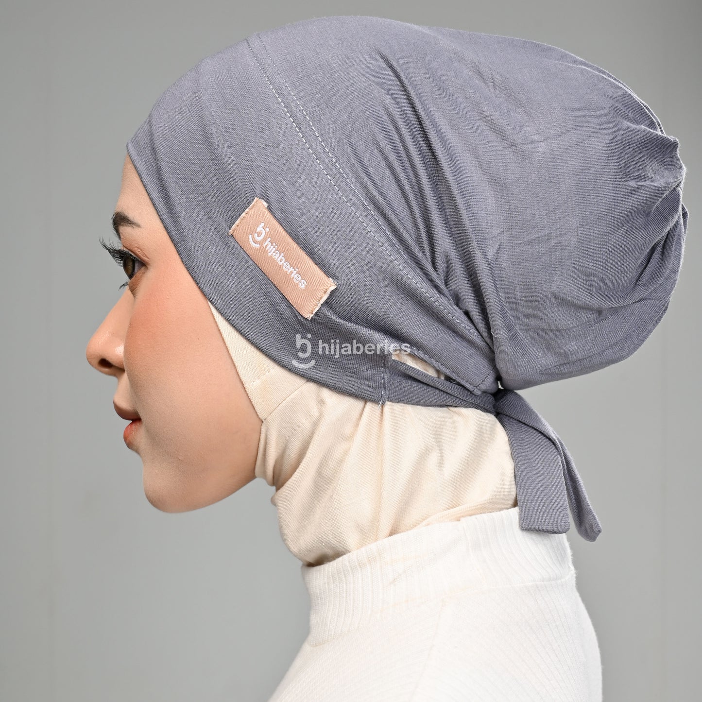 Hijaberies - Inner Hijab Arab (Ciput Arab Model Karet atau Tali Bahan Cotton)